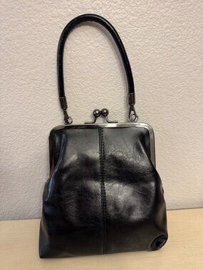 Classic Black Frame-Top Women’s Handbag